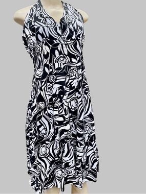 Donna Ricco New York Floral Midi Halter Dress